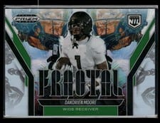 2025 Panini Prizm Black Fractal Dakorien Moore #20 card