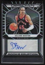 2021-22 Panini Obsidian Rookie Eruption Signatures Dalano Banton #RES-DLB card