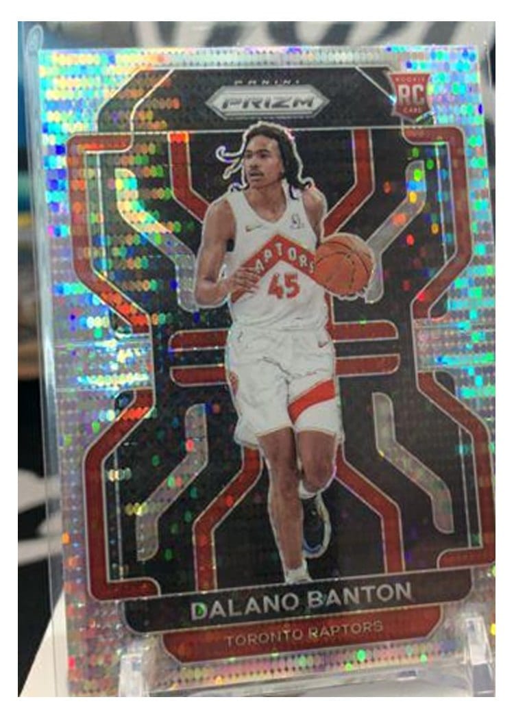 2021-22 Panini Prizm Base Set Dalano Banton Pulsar Prizm #328 card