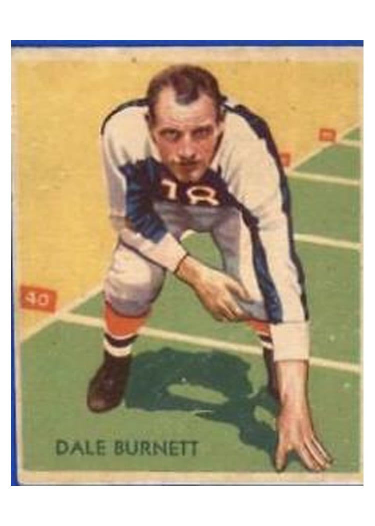 1935 National Chicle Dale Burnett #25 card