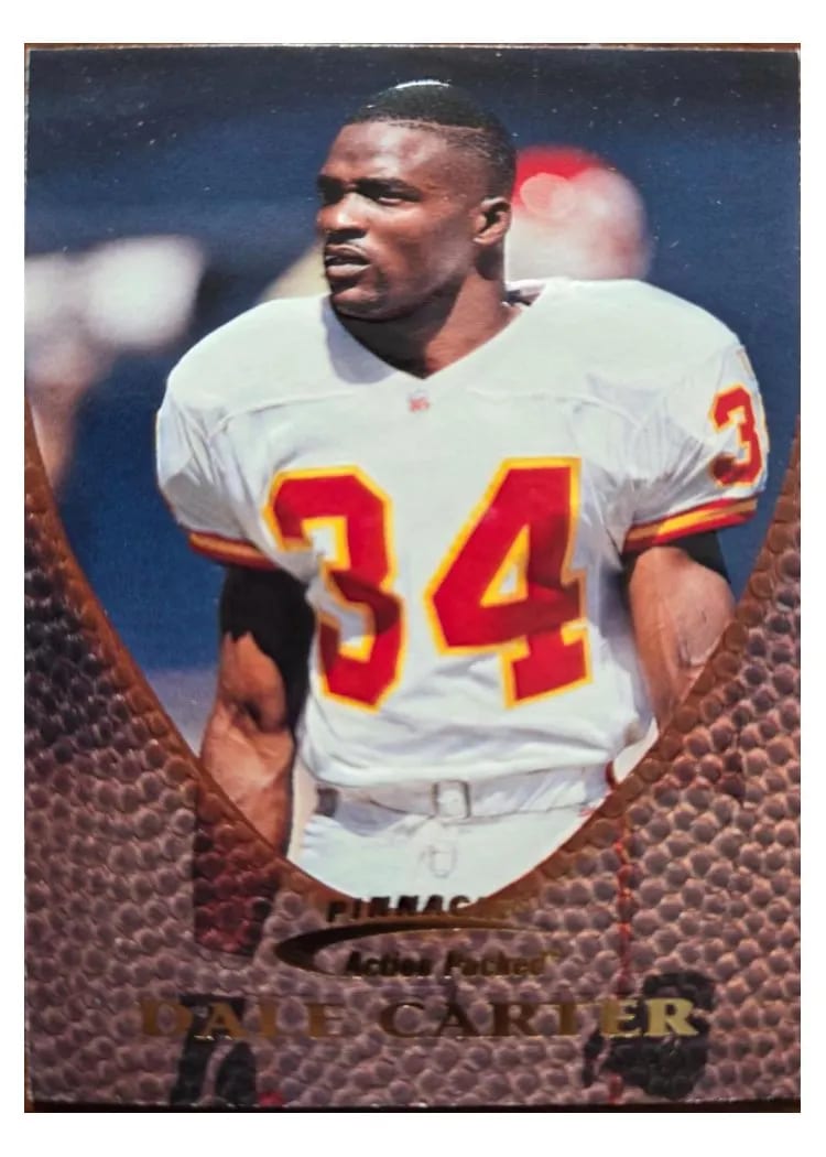1997 Pinnacle Action Packed Dale Carter #73 card