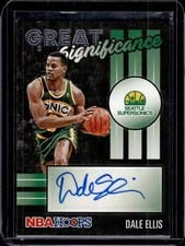 2022-23 Hoops Great SIGnificance Dale Ellis #GS-DEL card