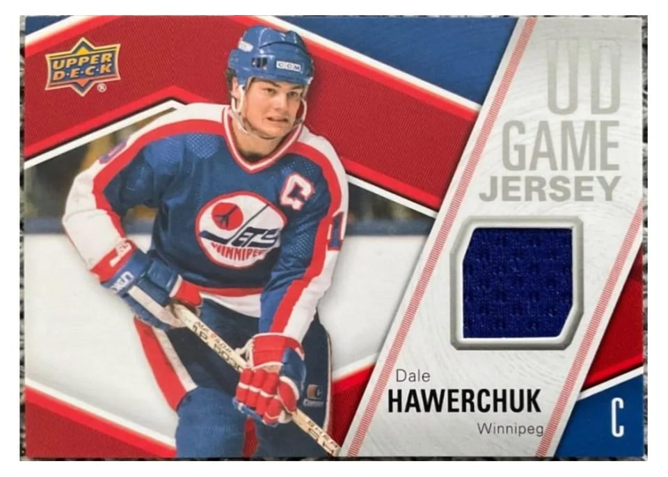 2011 Upper Deck UD Game Jersey Dale Hawerchuk #GJ-DH card