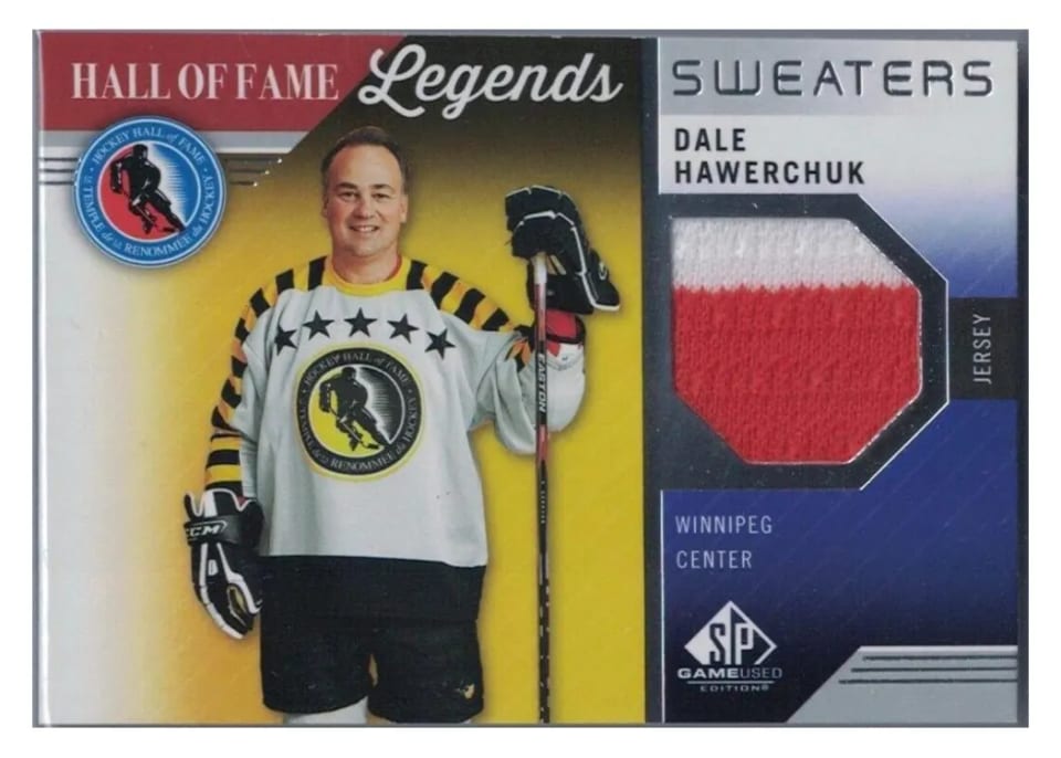 2021-22 SP Game Used HOF Legends Sweaters Dale Hawerchuk #HOF-DH card