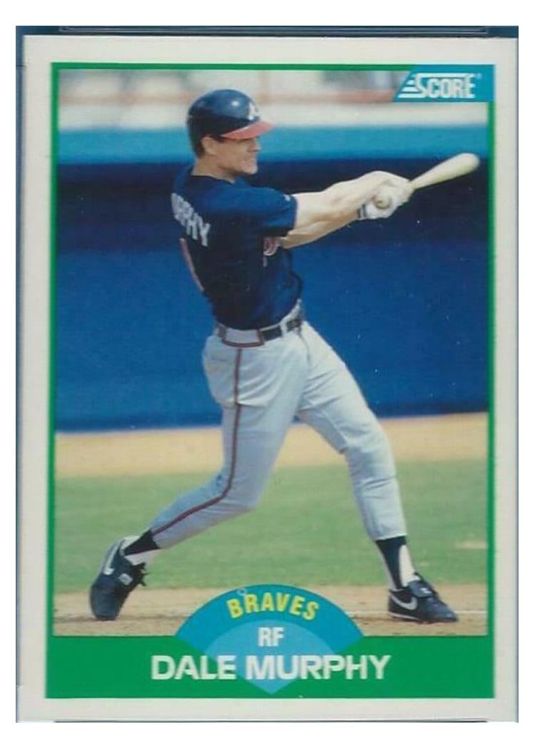 1989 Score Dale Murphy #30 card