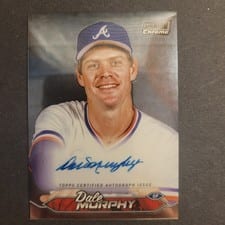 2024 Stadium Club Chrome Autographs Dale Murphy #SCCA-DMU card