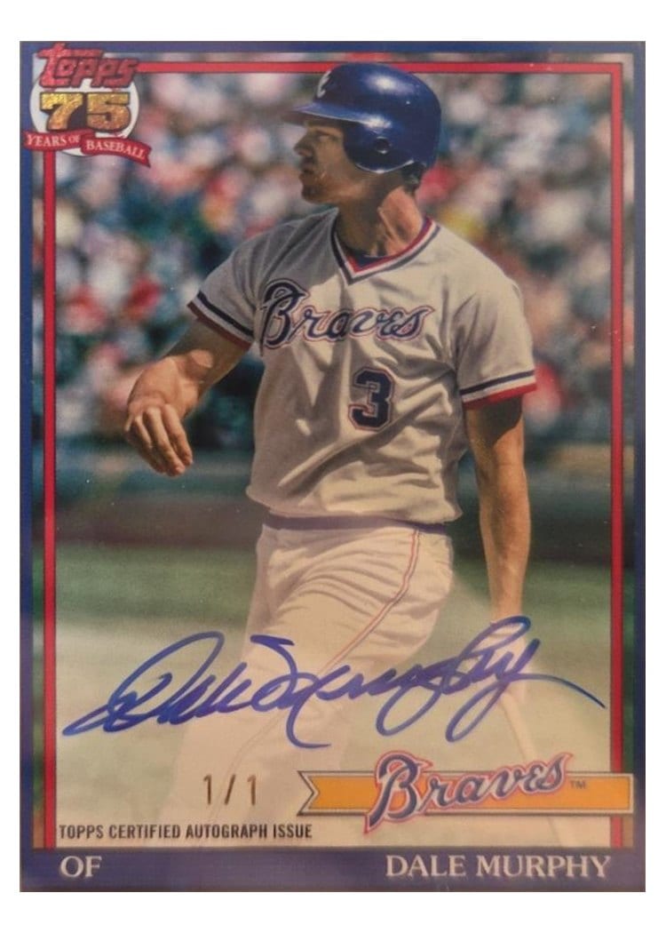 2026 Topps 1991 Topps Autographs Dale Murphy #91A-DMU card