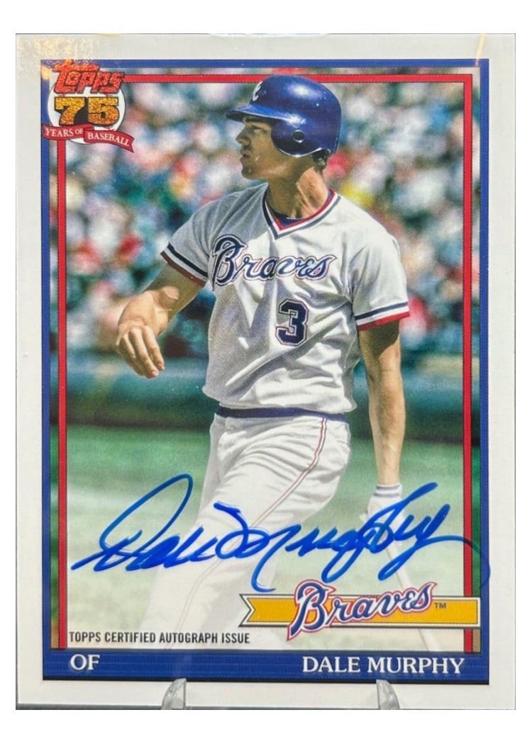 2026 Topps 1991 Topps Autographs Dale Murphy #91A-DMU card