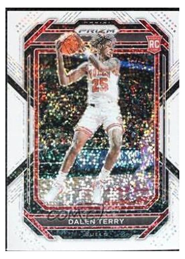 2022-23 Panini Prizm Base Set Dalen Terry White Sparkle Prizm #240 card