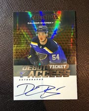 2025-26 Upper Deck Credentials Debut Ticket Access Autographs Dalibor Dvorsky #DTA-DD card