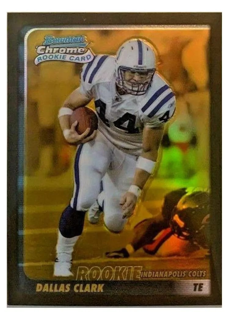 2003 Bowman Chrome Dallas Clark Gold Refractor #126 card