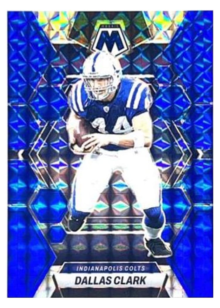 2023 Panini Mosaic Base Set Dallas Clark Blue #99 card