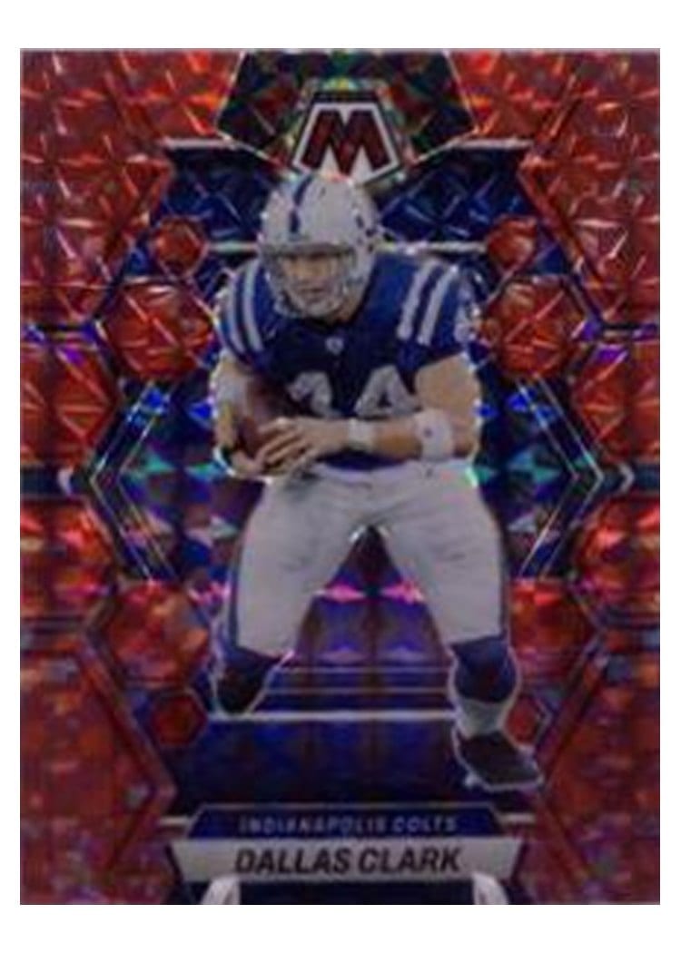 2023 Panini Mosaic Base Set Dallas Clark Camo Red #99 card