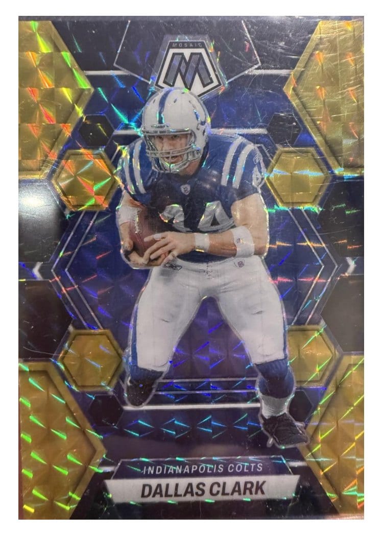 2023 Panini Mosaic Base Set Dallas Clark Choice Black Gold #99 card