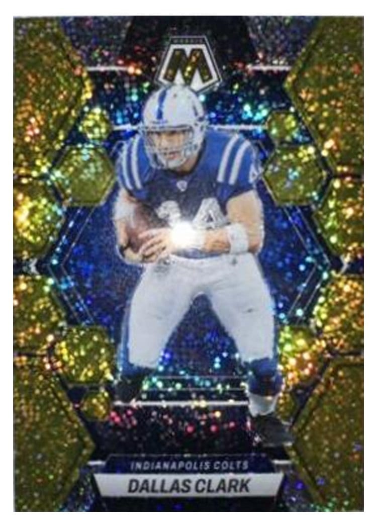 2023 Panini Mosaic Base Set Dallas Clark Gold Sparkle #99 card
