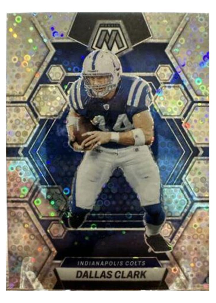 2023 Panini Mosaic Base Set Dallas Clark No Huddle Silver #99 card
