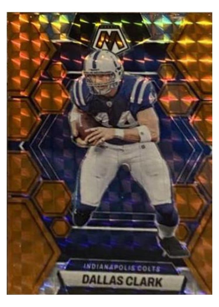 2023 Panini Mosaic Base Set Dallas Clark Orange #99 card