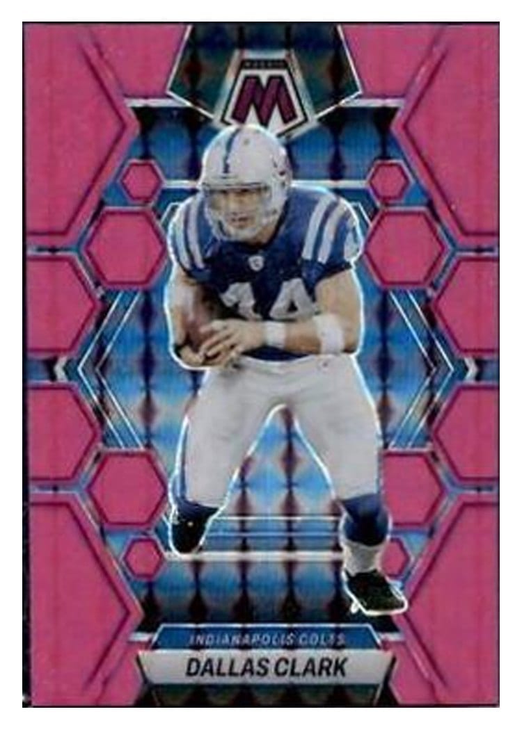 2023 Panini Mosaic Base Set Dallas Clark Pink Fluorescent #99 card