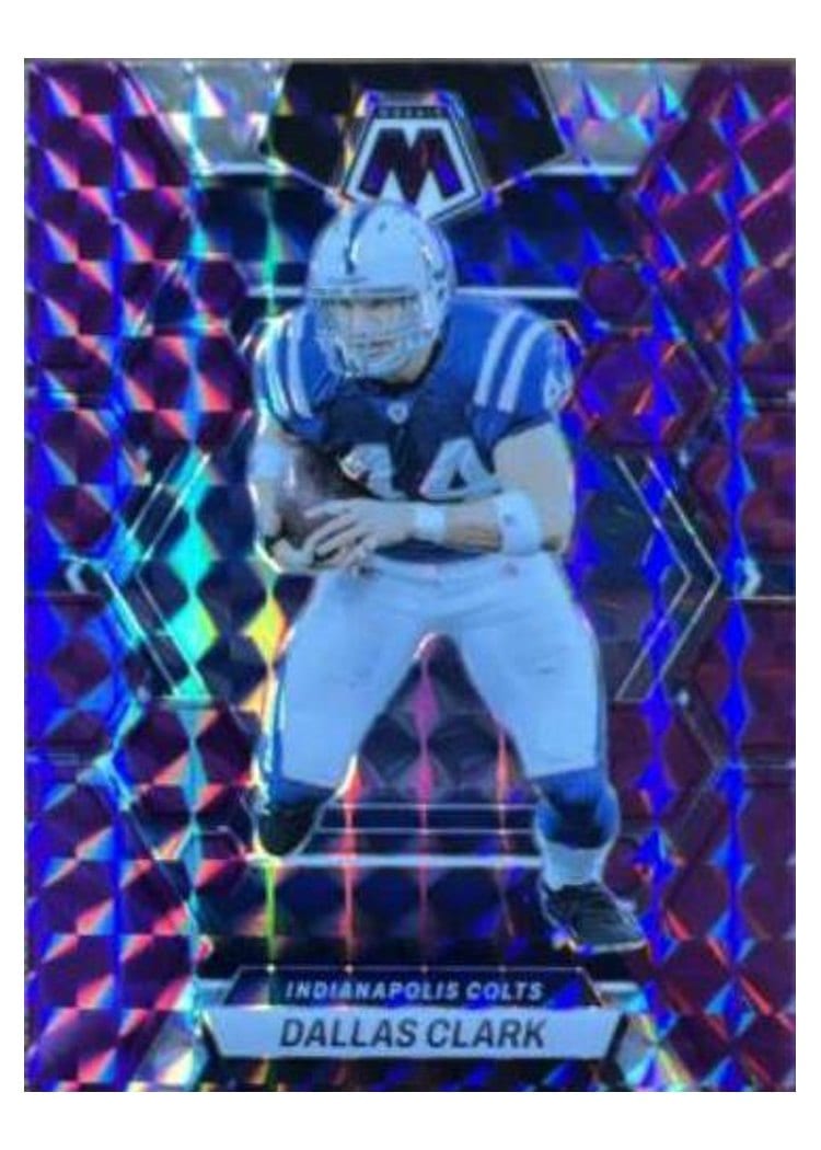 2023 Panini Mosaic Base Set Dallas Clark Purple #99 card
