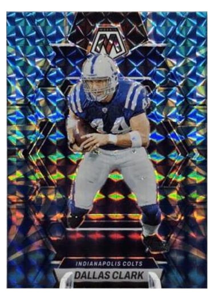 2023 Panini Mosaic Base Set Dallas Clark Reactive Blue #99 card