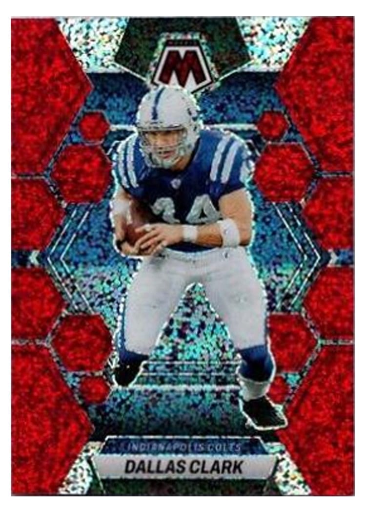2023 Panini Mosaic Base Set Dallas Clark Red Sparkle #99 card