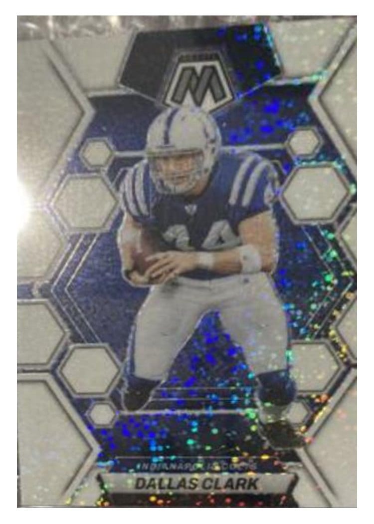 2023 Panini Mosaic Base Set Dallas Clark White Sparkle #99 card