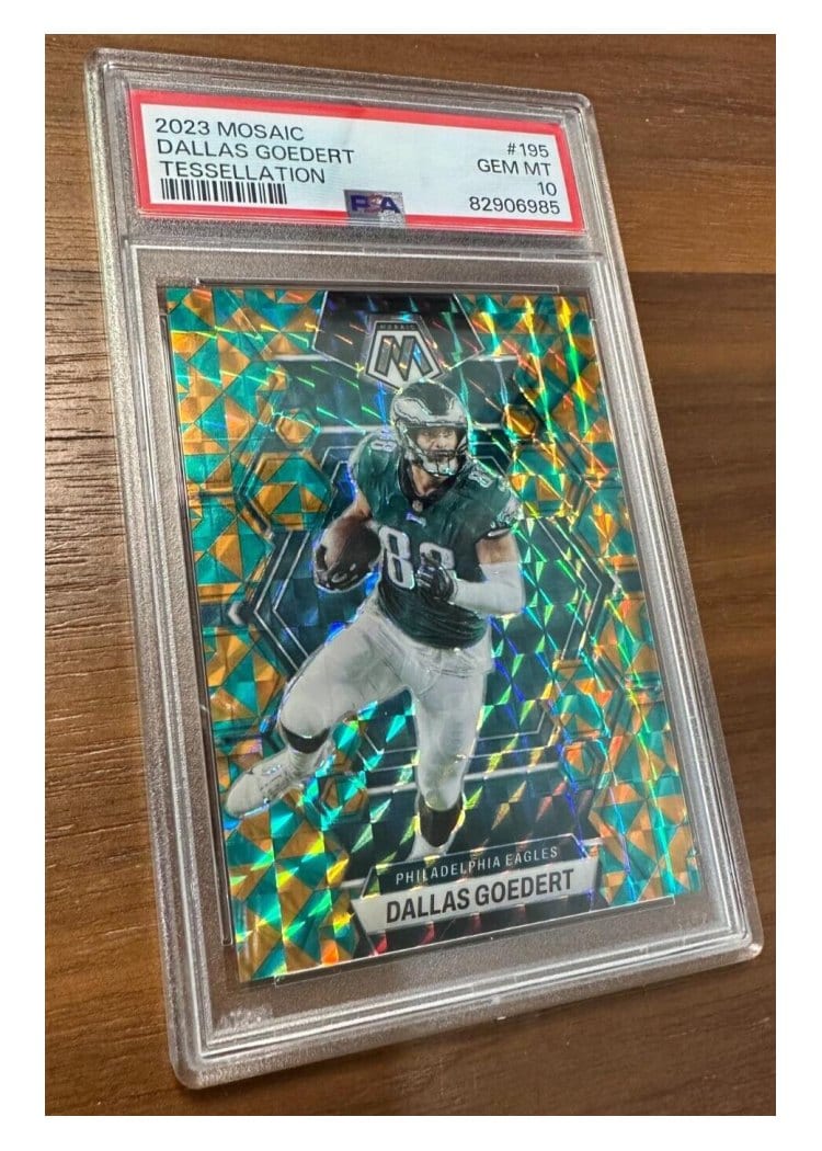 2023 Panini Mosaic Base Set Dallas Goedert #195 card