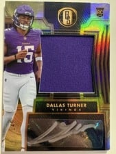 2024 Panini Gold Standard Rookie Jersey Autographs Jumbo Dallas Turner #247 card