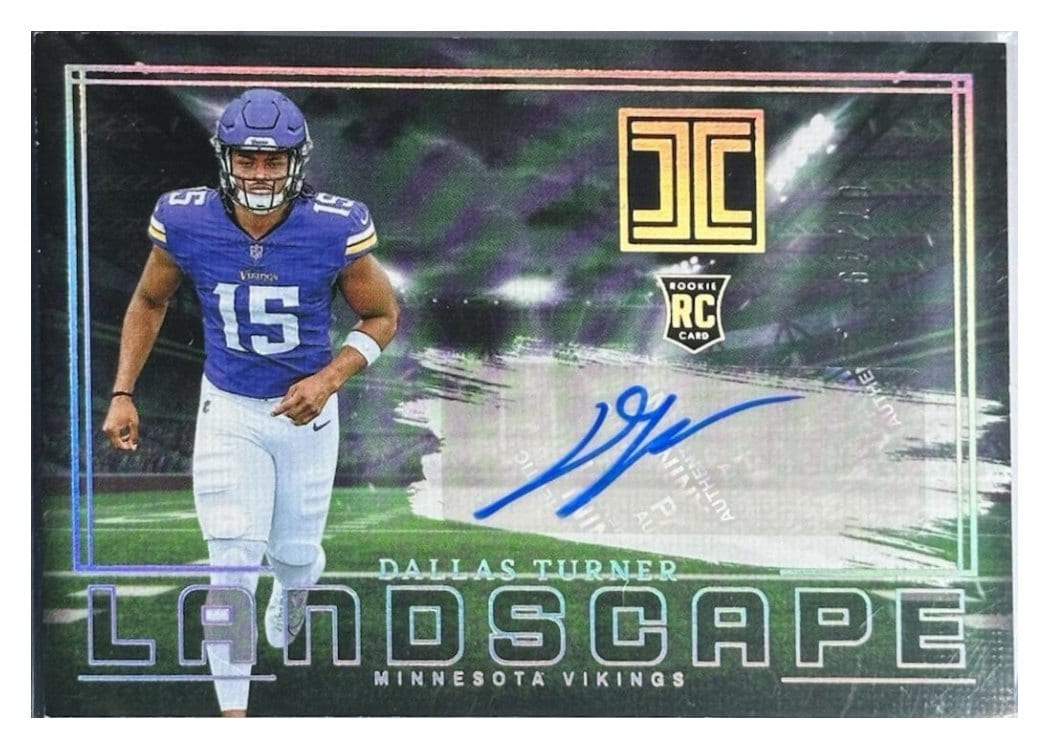 2024 Panini Impeccable Rookie Landscape Dallas Turner #20 card