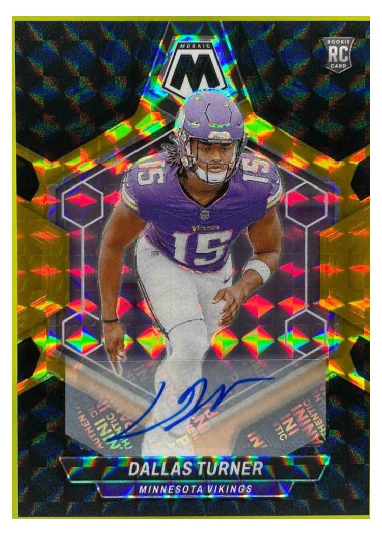 2024 Panini Mosaic Base Set Dallas Turner #317 card