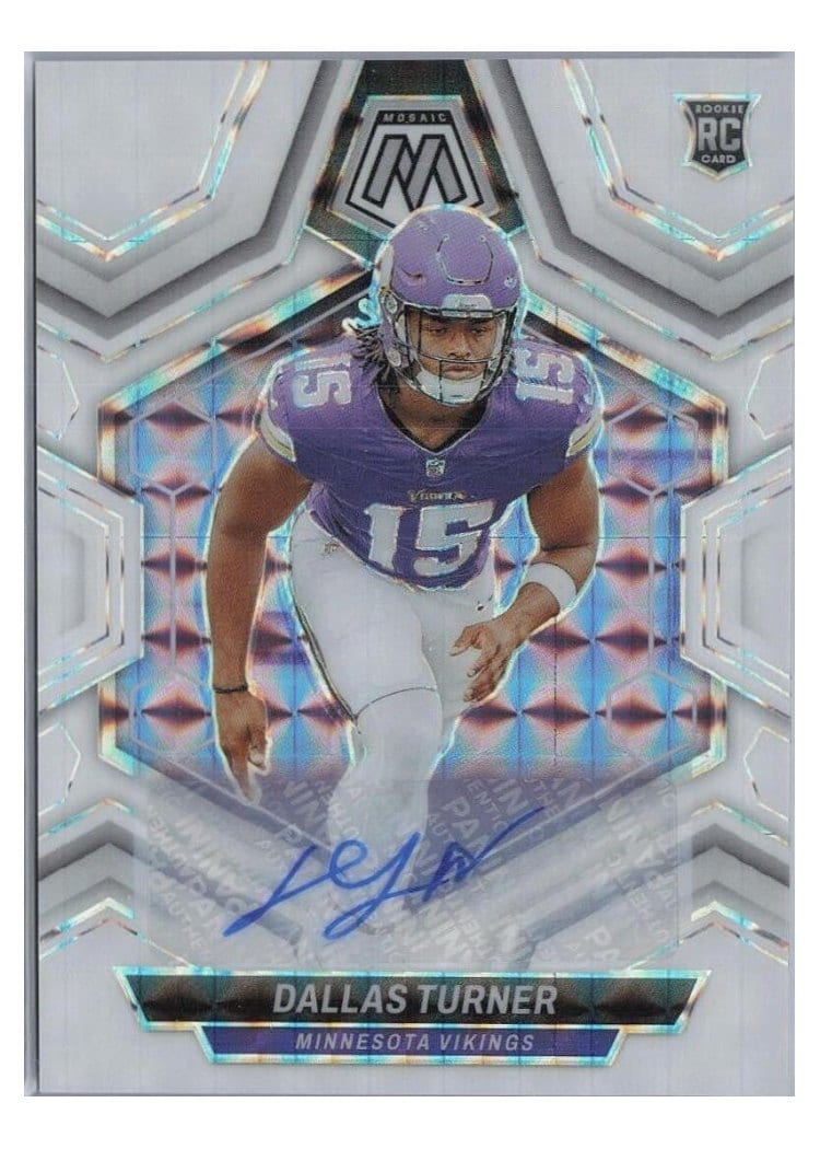2024 Panini Mosaic Base Set Dallas Turner #317 card