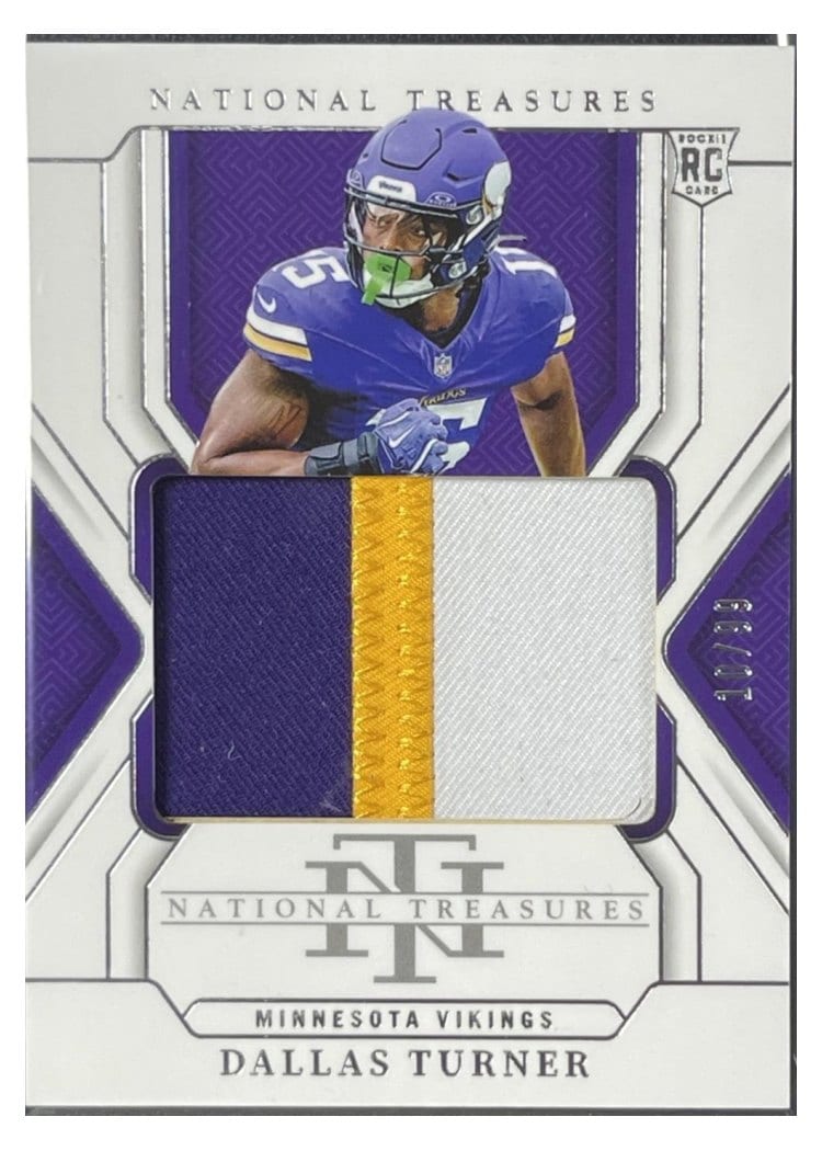 2024 Panini National Treasures Base Set Dallas Turner #219 card