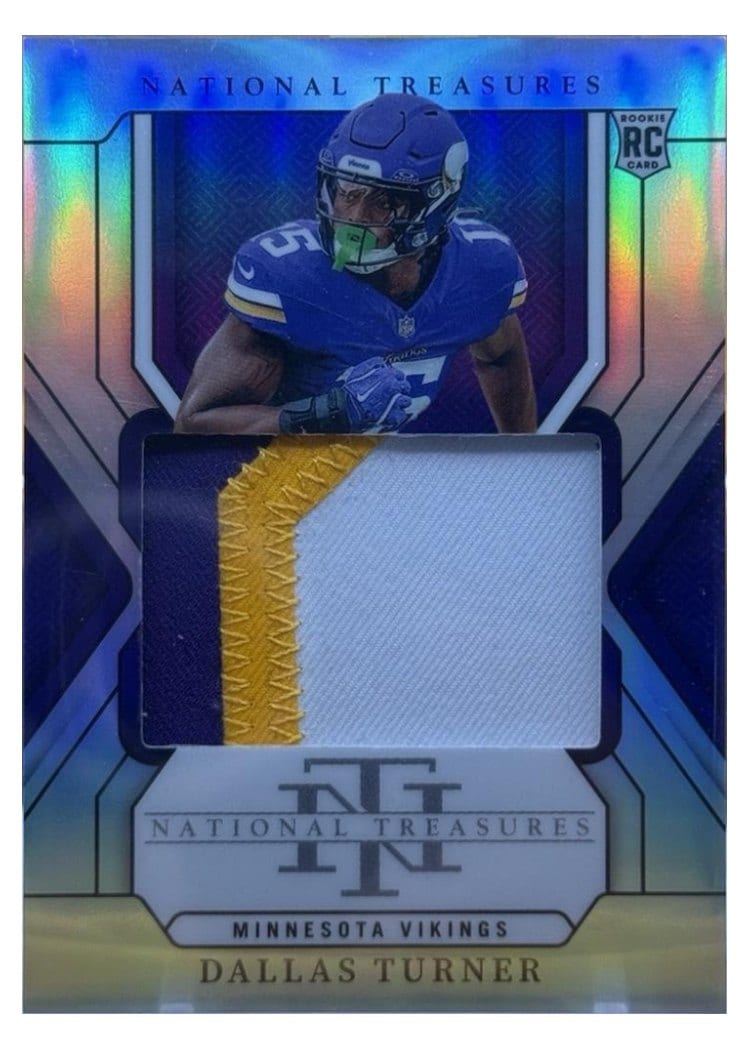 2024 Panini National Treasures Base Set Dallas Turner #219 card