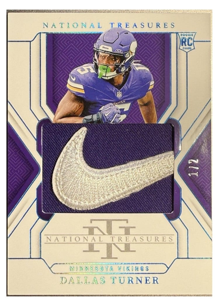 2024 Panini National Treasures Base Set Dallas Turner #219 card
