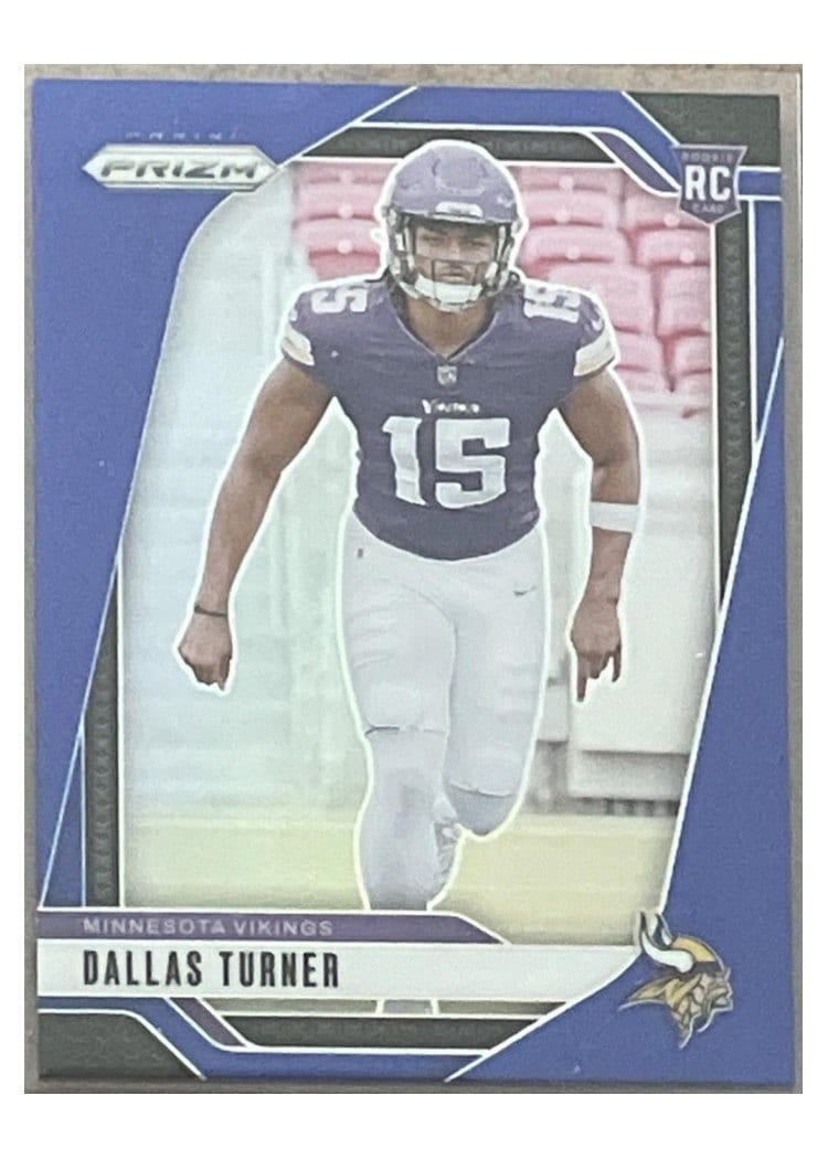 2024 Panini Prizm Base Set Dallas Turner Blue #324 card