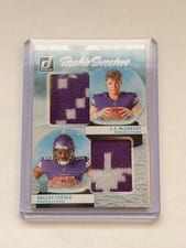 2024 Donruss Rookie Holiday Sweater Duals Dallas Turner / J.J. McCarthy #RHD-MIN card