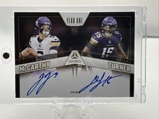 2024 Panini Luminance Year One Dual Signatures Dallas Turner / J.J. McCarthy #YOSD-MIN card