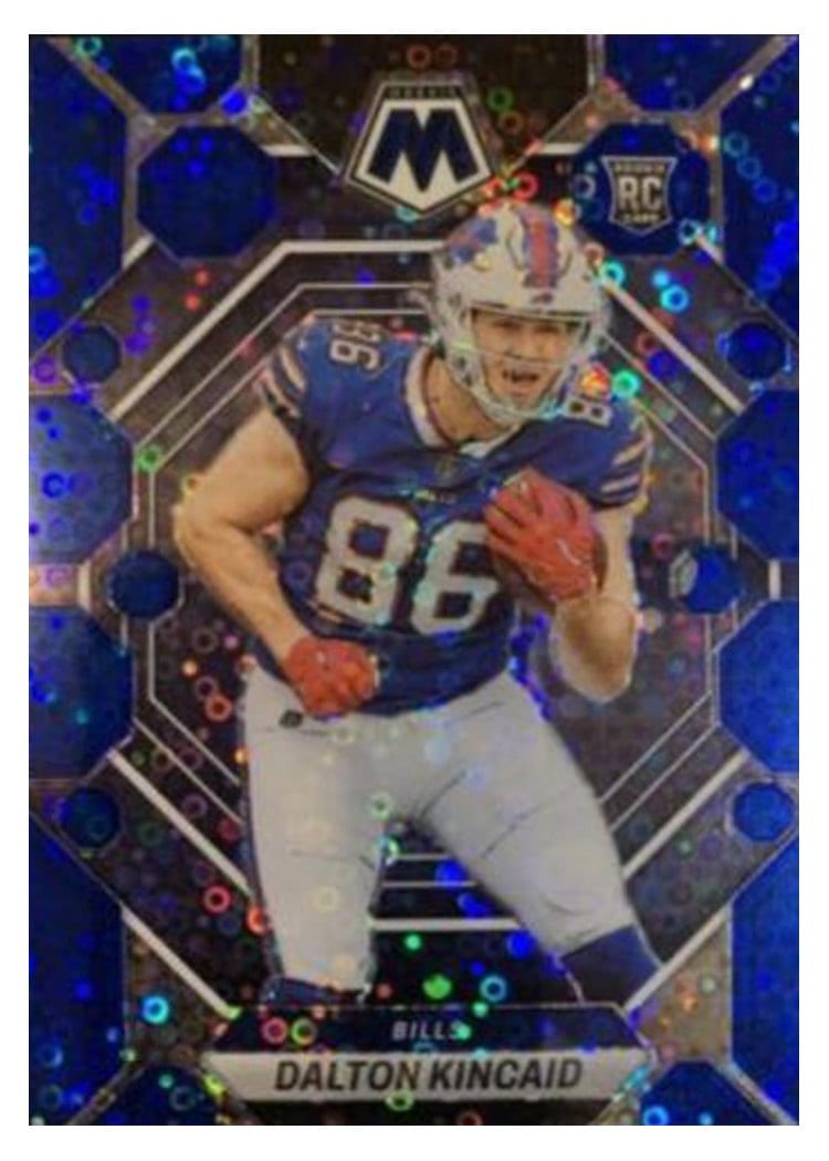 2023 Panini Mosaic Base Set Dalton Kincaid No Huddle Blue #305 card