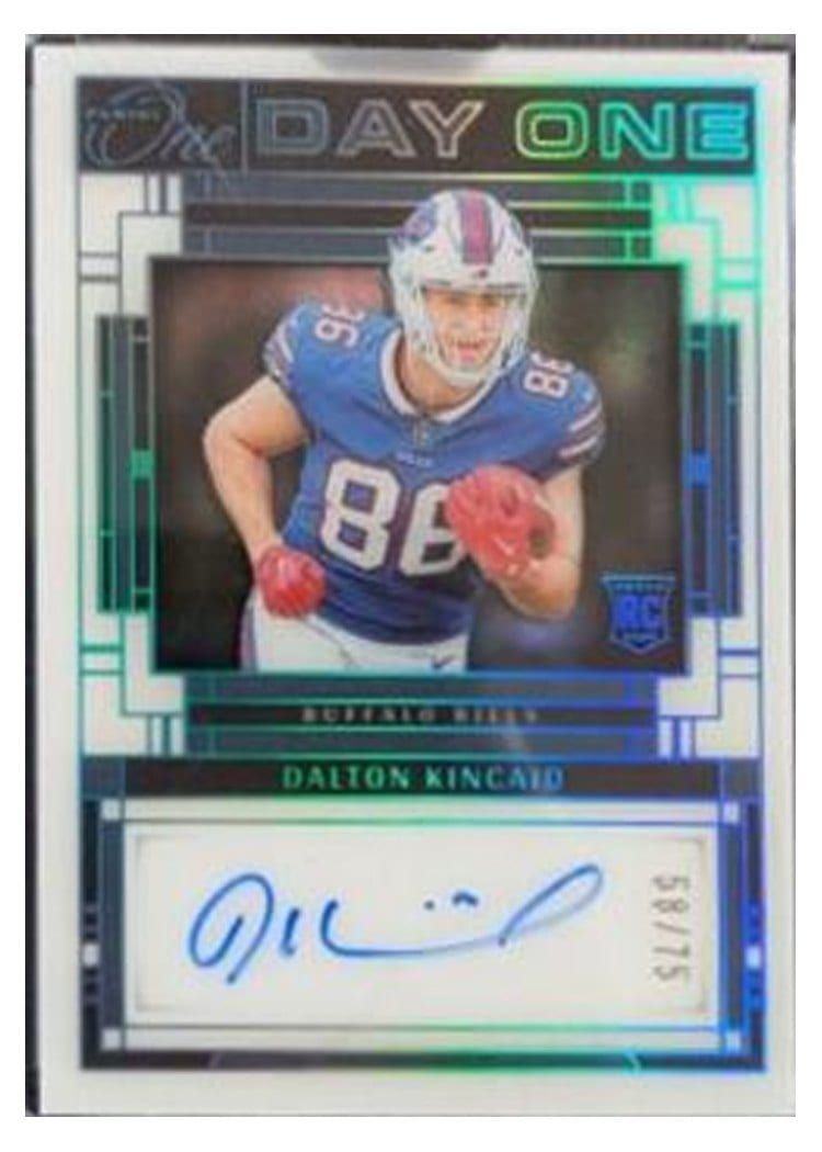 2023 Panini One Day One Autographs Dalton Kincaid #103 card