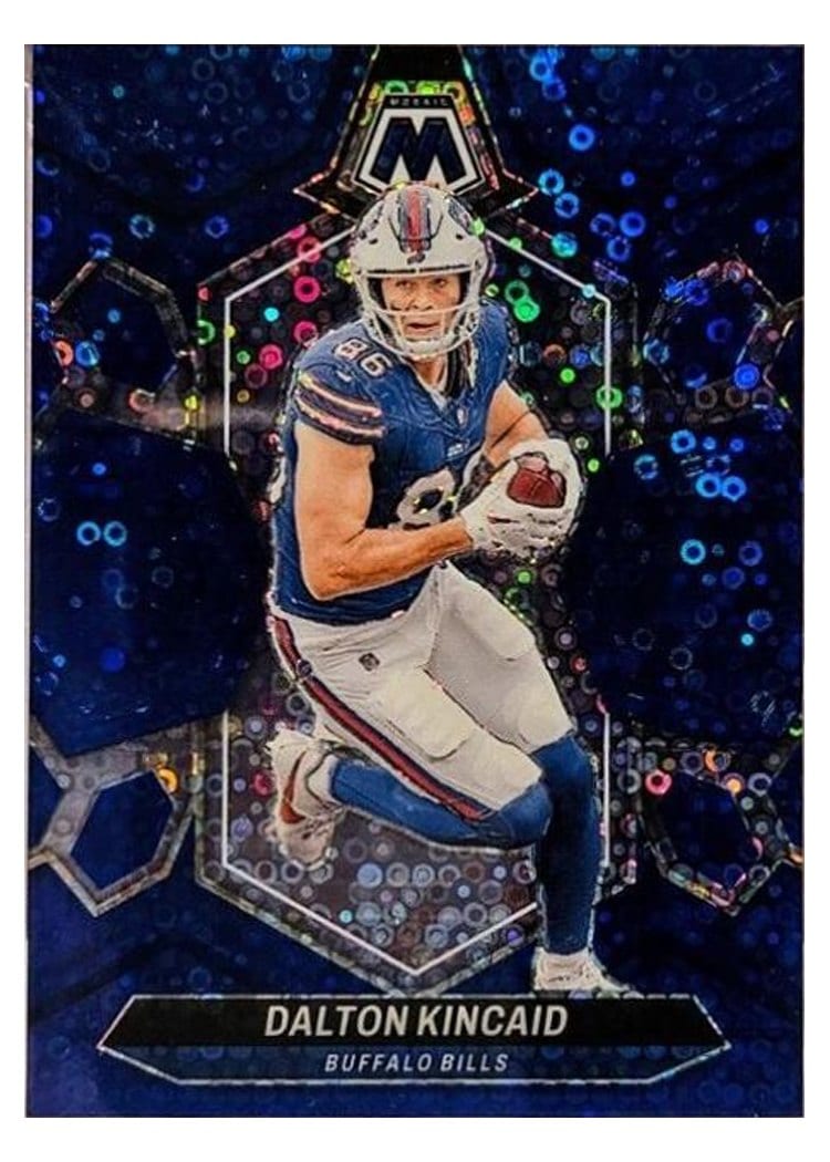 2024 Panini Mosaic Base Set Dalton Kincaid No Huddle Blue #25 card