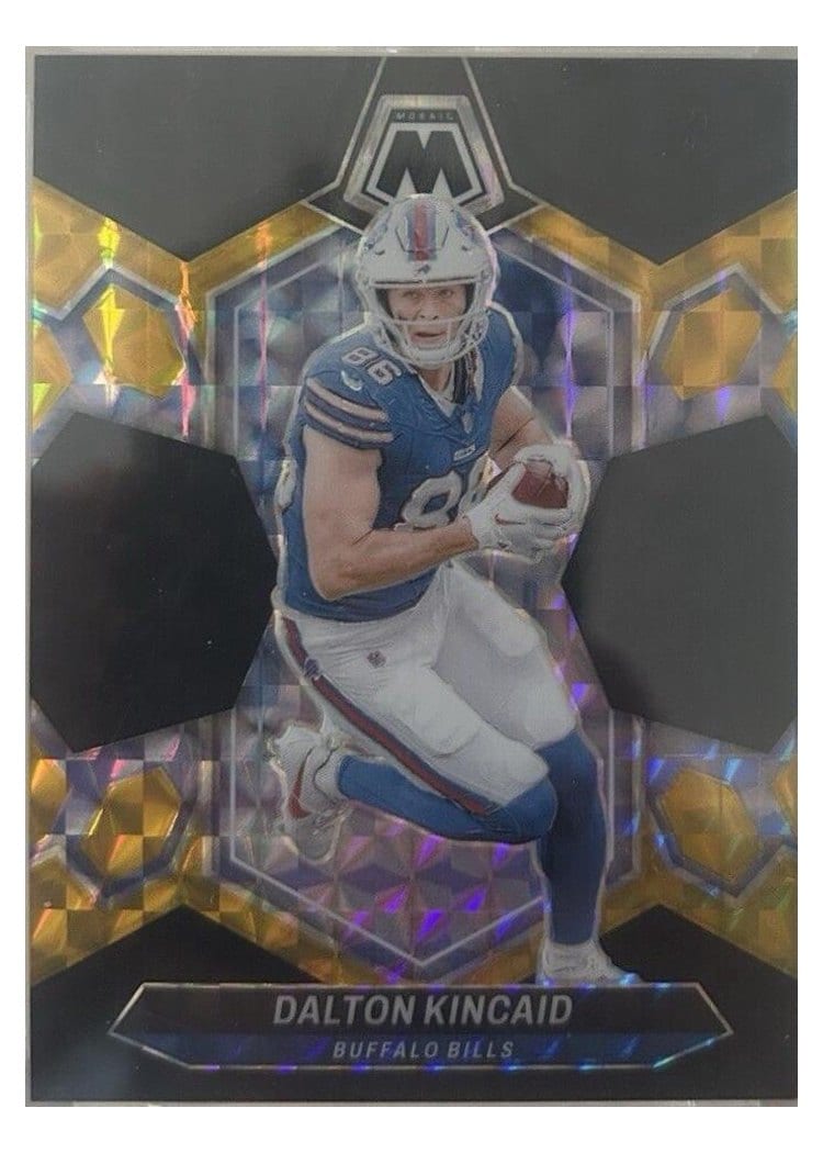 2024 Panini Mosaic Base Set Dalton Kincaid Black Gold Choice #25 card