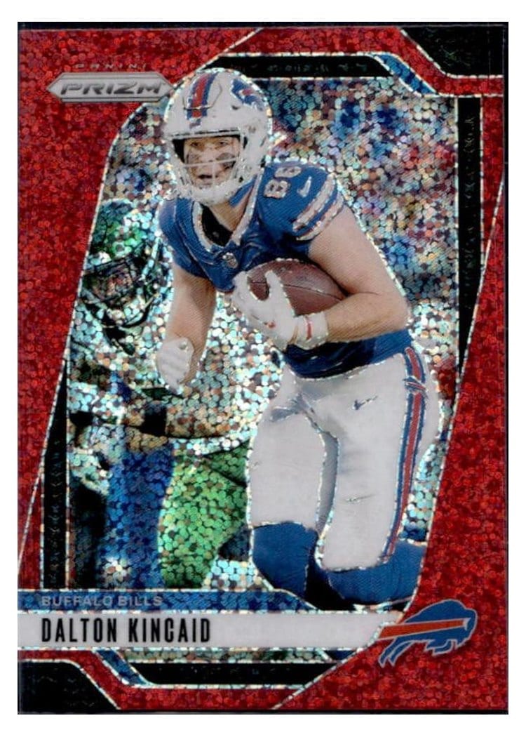 2024 Panini Prizm Base Set Dalton Kincaid Red Sparkle #30 card