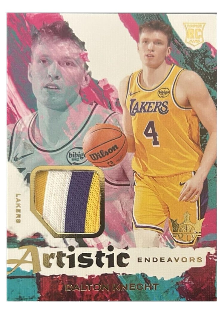 2024-25 Panini Court Kings Artistic Endeavors Relics Dalton Knecht #AE-DLK card