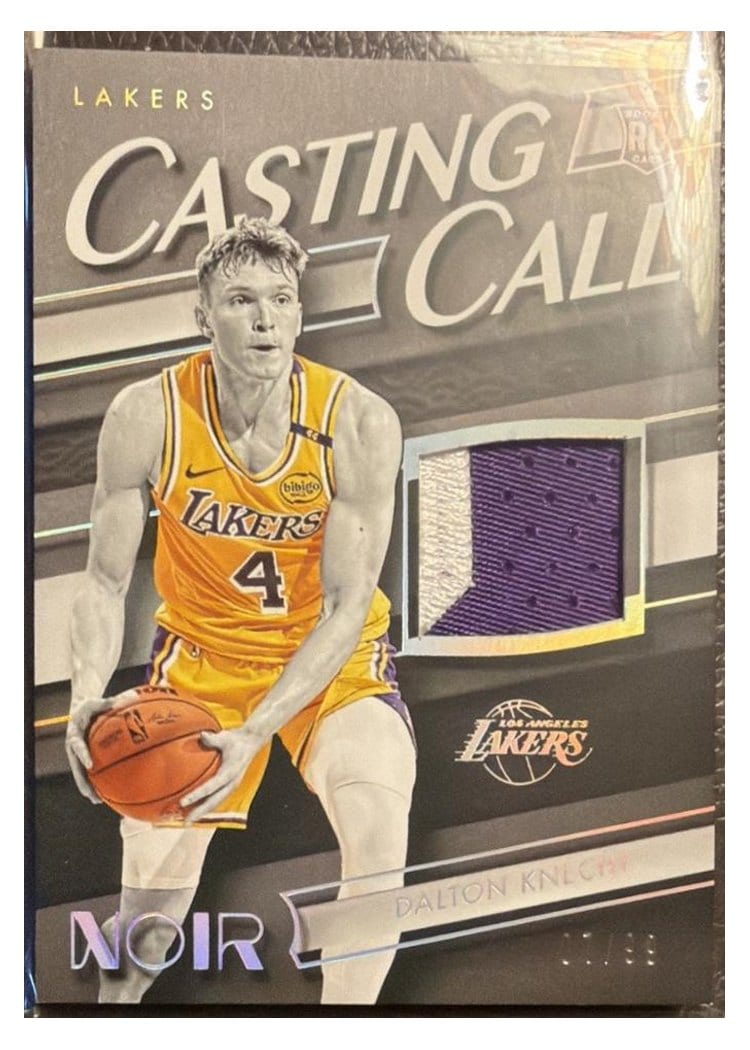 2024-25 Panini Noir Casting Call Memorabilia Set Dalton Knecht #9