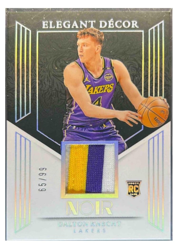 2024-25 Panini Noir Elegant Décor Rookie Jerseys Set Dalton Knecht #8