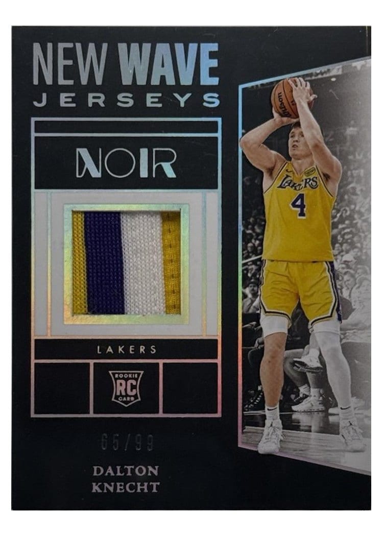 2024-25 Panini Noir New Wave Jerseys Set Dalton Knecht #21 card