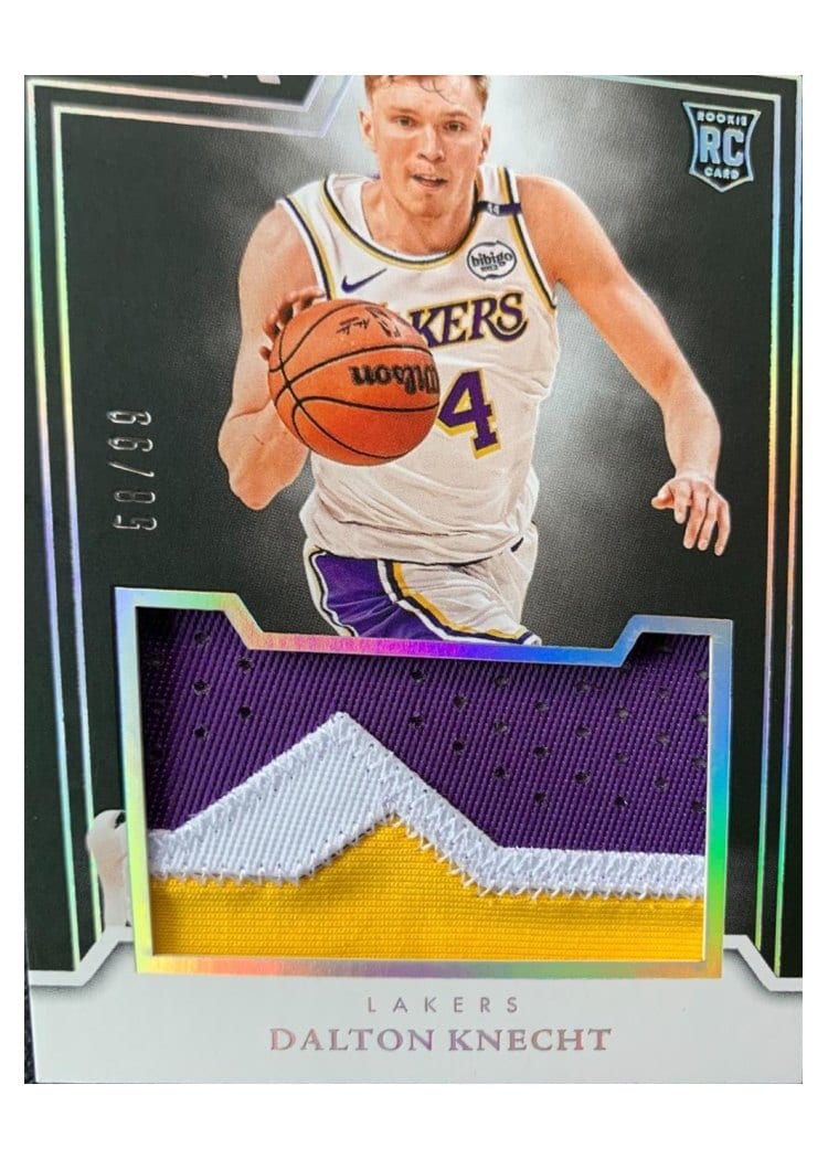 2024-25 Panini Noir Rookie Jumbo Material Set Dalton Knecht #18 card