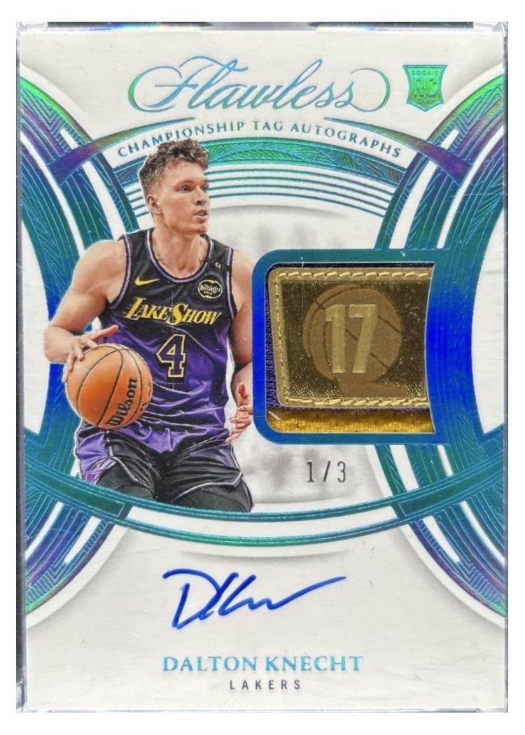 2024 Panini Flawless Championship Tags Autograph Dalton Knecht #8 card