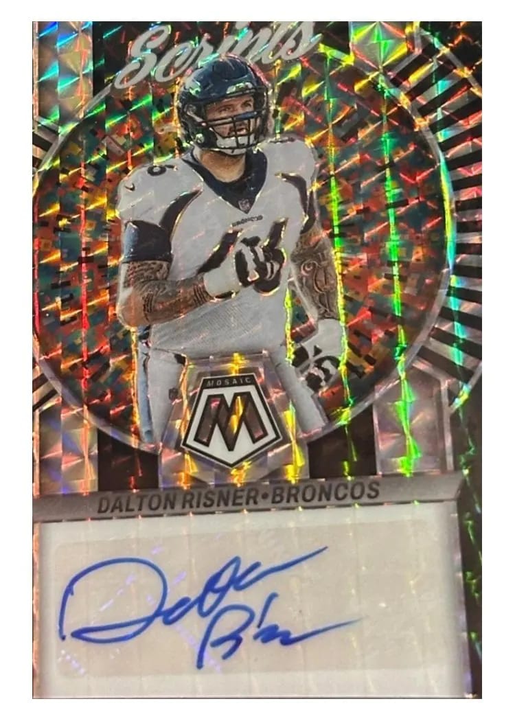2023 Panini Mosaic Scripts Dalton Risner Black #S15 card
