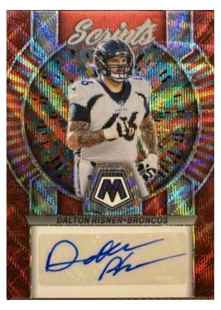 2023 Panini Mosaic Scripts Dalton Risner #S15 card